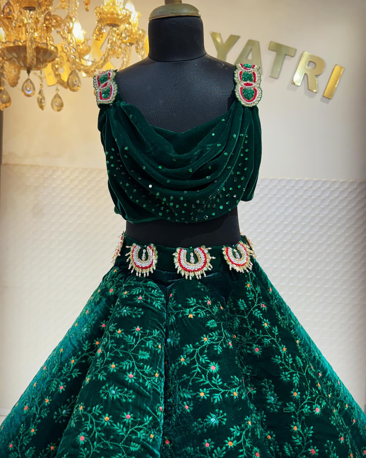 Classic Green Lehenga - BK Gayatri Official