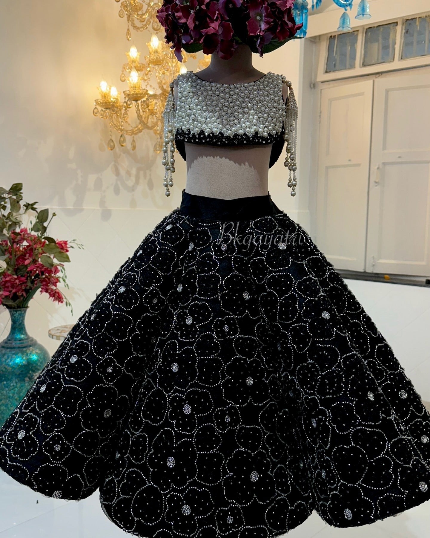 Black Structured Lehenga - BK Gayatri Official