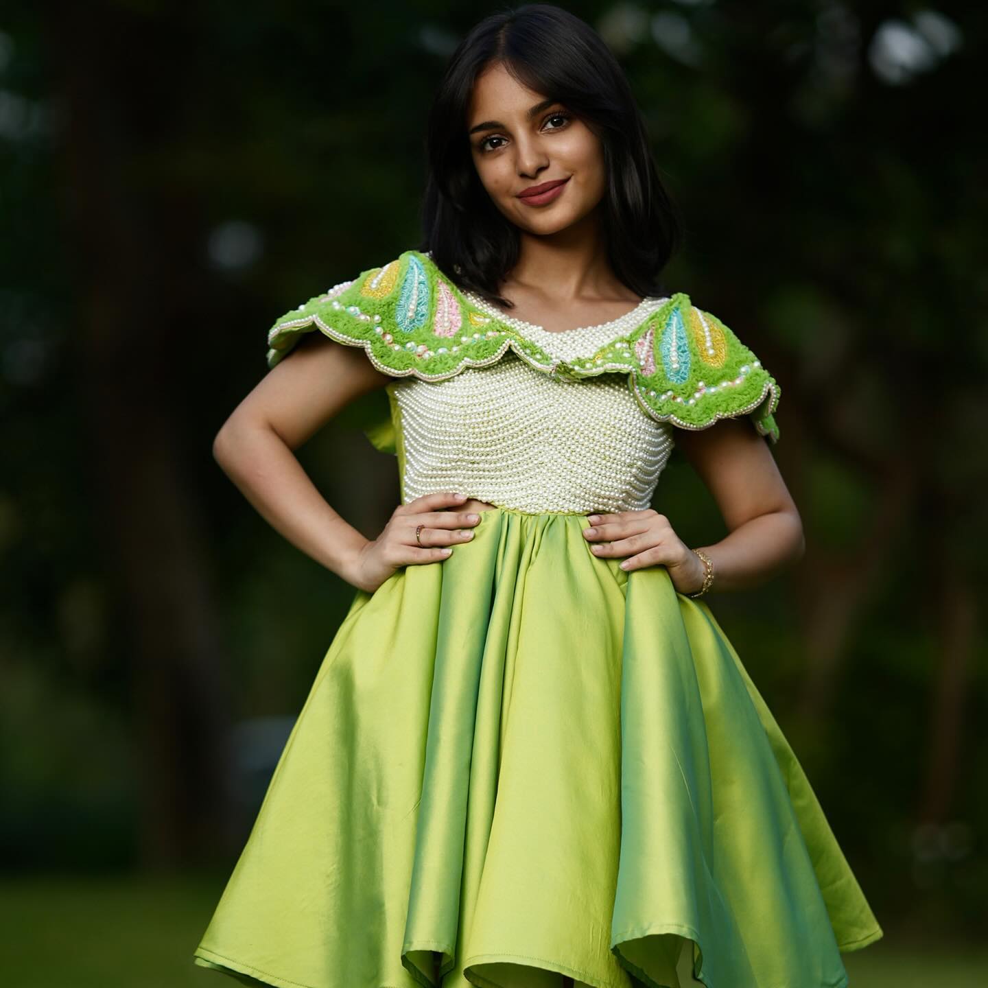 Green Butterfly dress