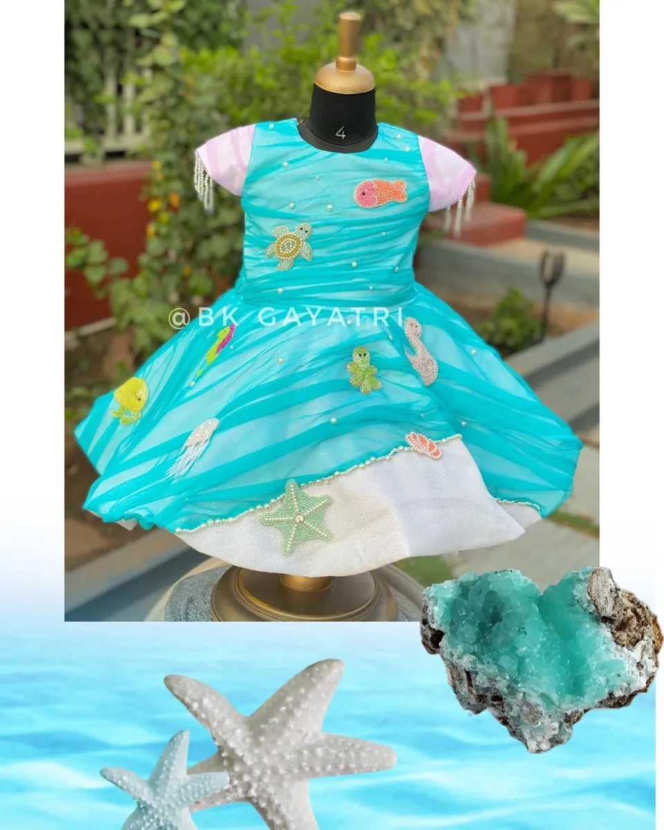 Aqua Dress - BK Gayatri Official