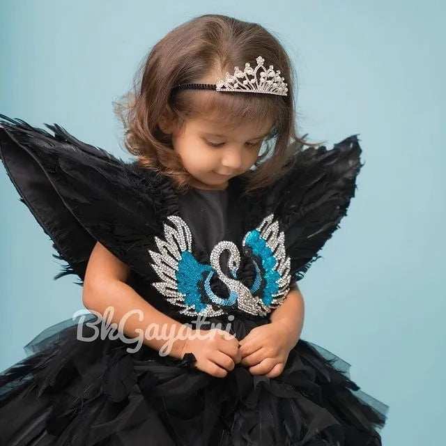 Feather Swan Dress - BK Gayatri Official