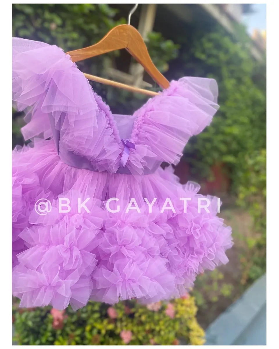 knee length Lilac Dress - BK Gayatri Official