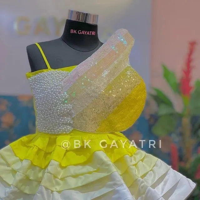 3D Pearl Butterfly Dress - BK Gayatri Official