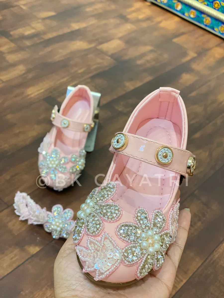 Pearl Flower Shoes - BK Gayatri Official