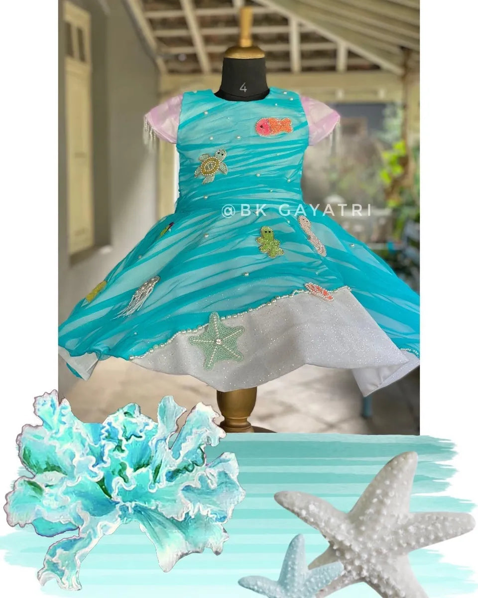 Aqua Dress - BK Gayatri Official